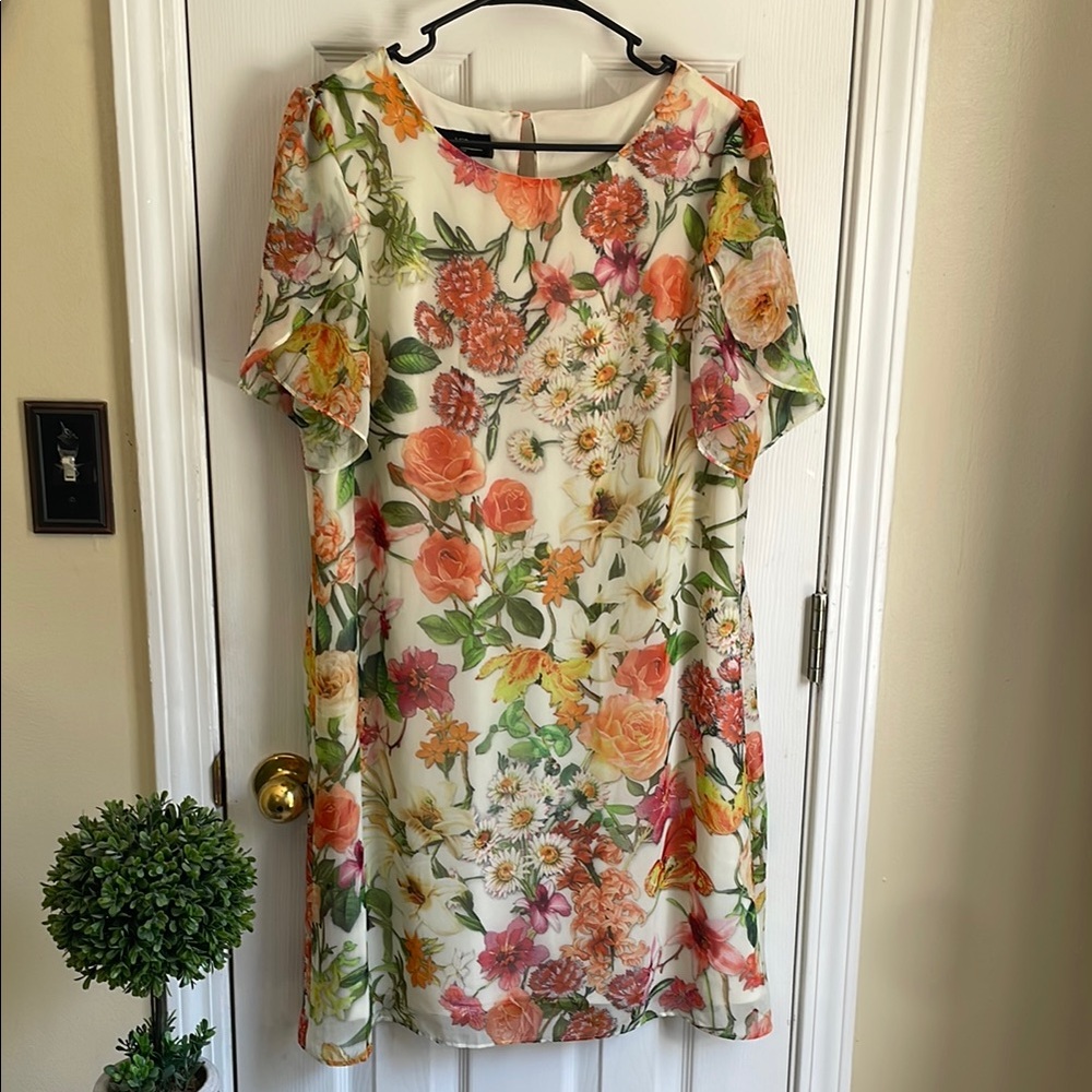 Floral Print Cottagecore Women's Dress